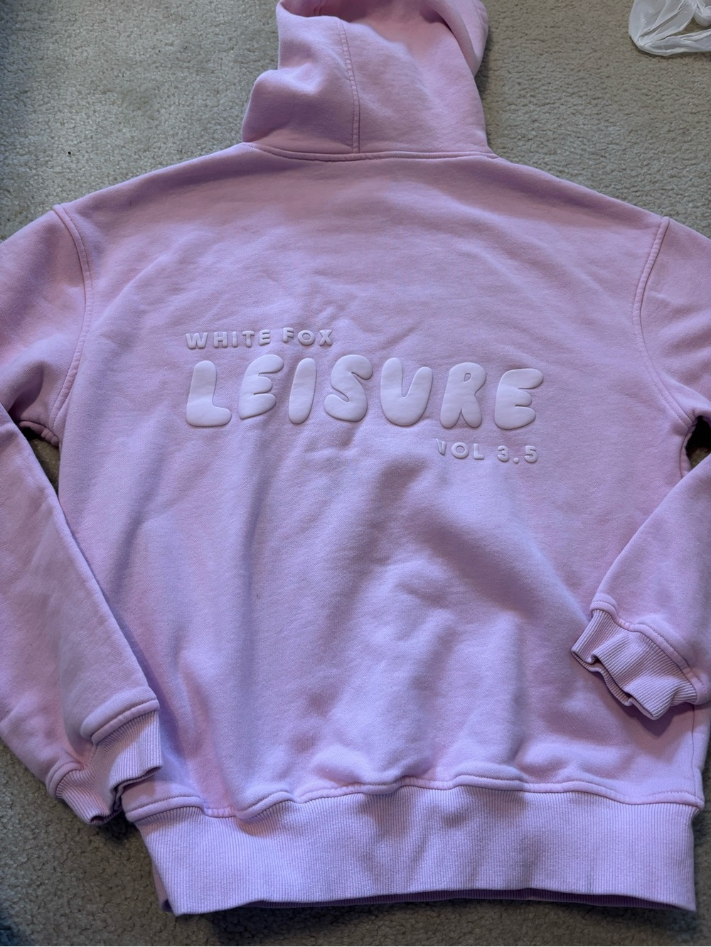 White Fox Boutique Light Pink Hoodie - Picture 4 of 5